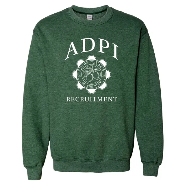 Alpha Delta Pi Citrus Seal Rush Crewneck 2