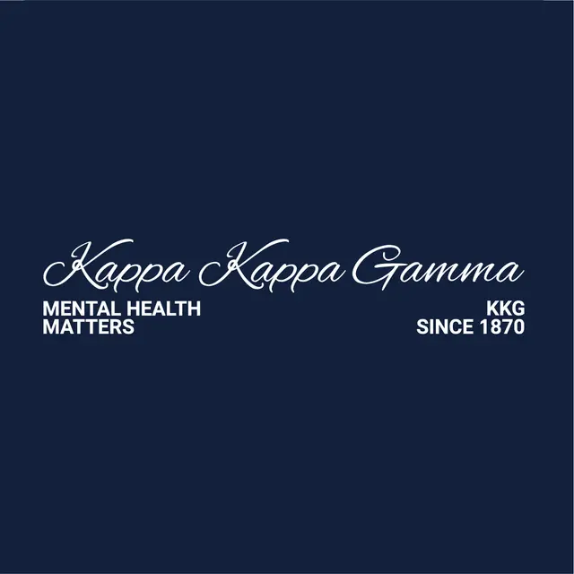 Kappa Kappa Gamma Elegant Script Mental Health Matters Tank
