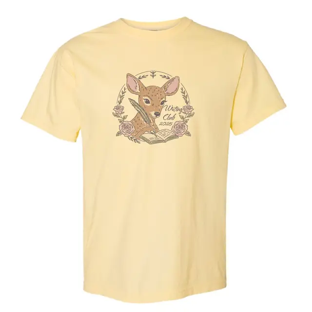Writing Club Deer with Quill PR Shirt 2