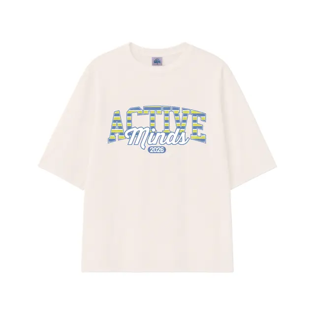Active Minds Striped Block Lettering PR Shirt 2