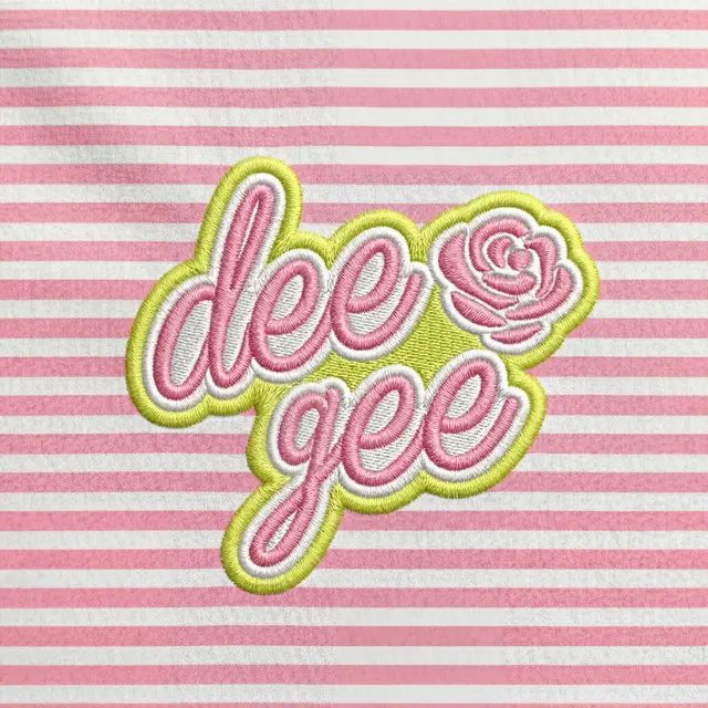 Delta Zeta Hand Drawn Lettering Rose PR Sweater