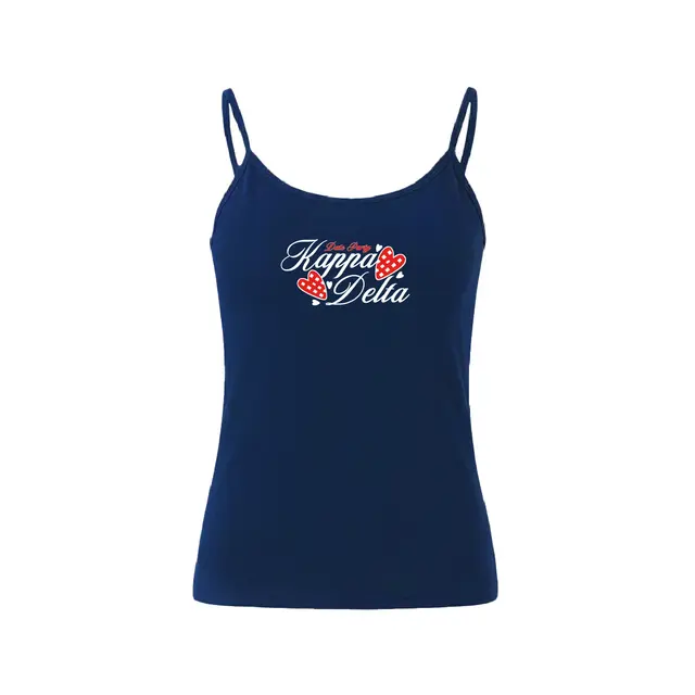 Kappa Delta Checker Heart Date Party Tank 2