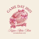 Kappa Alpha Theta Bow Football Game Day Hoodie