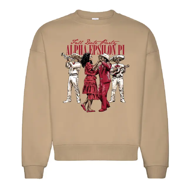 Alpha Epsilon Pi Dancing Couple Illustration Date Party Sweater 2
