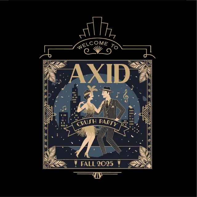 Alpha Xi Delta Art Deco Dance Theme Date Party Shirt