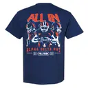 Alpha Delta Phi Bold Football Illustration Rush Shirt 2