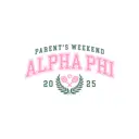 Alpha Phi Tennis Graphic Parent's Weekend Shirt