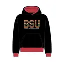 Black Student Union Geometric Pattern Block Lettering PR Hoodie 2