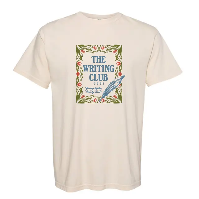 Writing Club Quill and Floral Frame PR Shirt 2