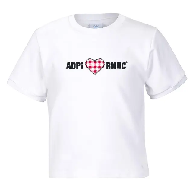 Alpha Delta Pi Gingham Heart Philanthropy Shirt 2