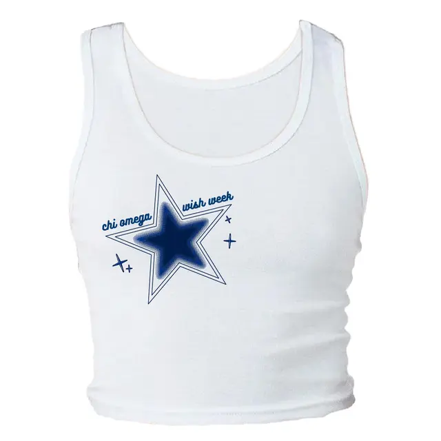 Chi Omega Star Graphic Philanthropy Tank 2