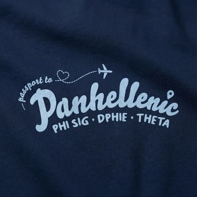 National Panhellenic Conference Airplane Heart Trail Rush Tank