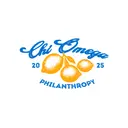 Chi Omega Lemon and Script Philanthropy Shirt