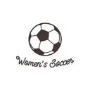 Women's Soccer Team Bold Ball Graphic PR Tank
