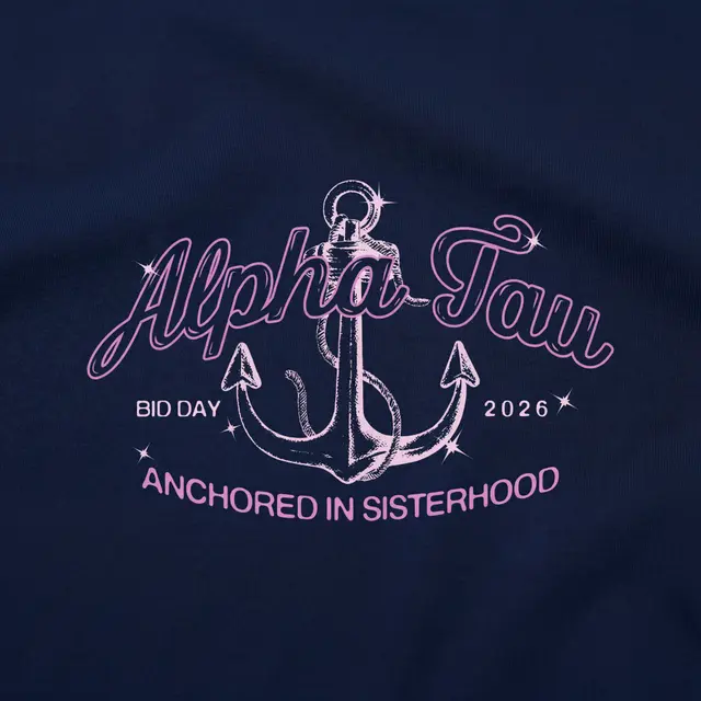 Alpha Sigma Tau Anchor Illustration Rush Tank