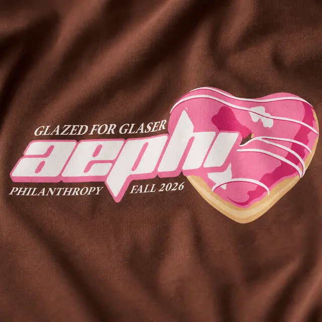 Alpha Epsilon Phi Heart Donut Philanthropy Shirt
