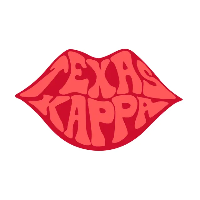 Kappa Kappa Gamma Lip Text PR Shirt