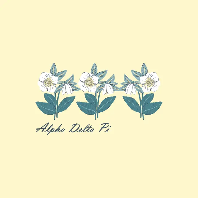 Alpha Delta Pi Blooming Floral PR Tank