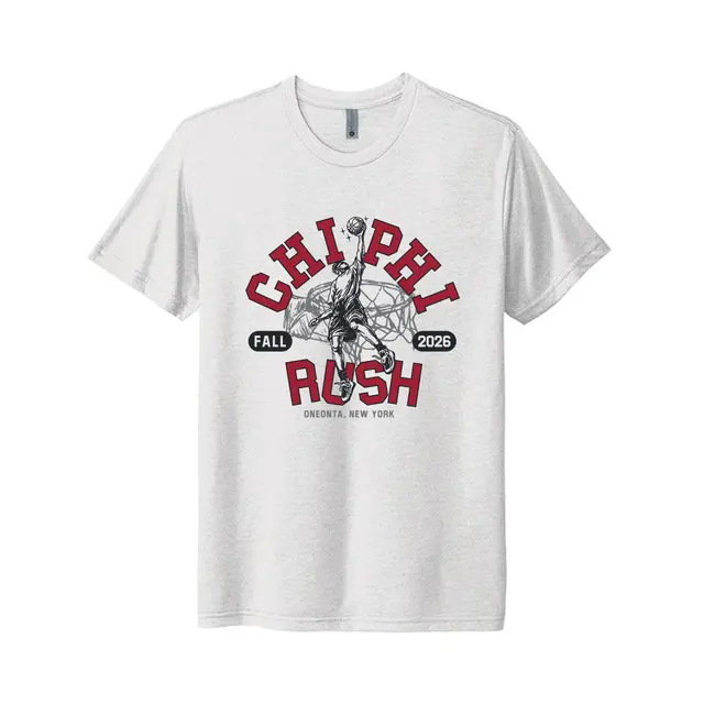 Chi Phi Basketball Dunk Graphic Rush Shirt 2