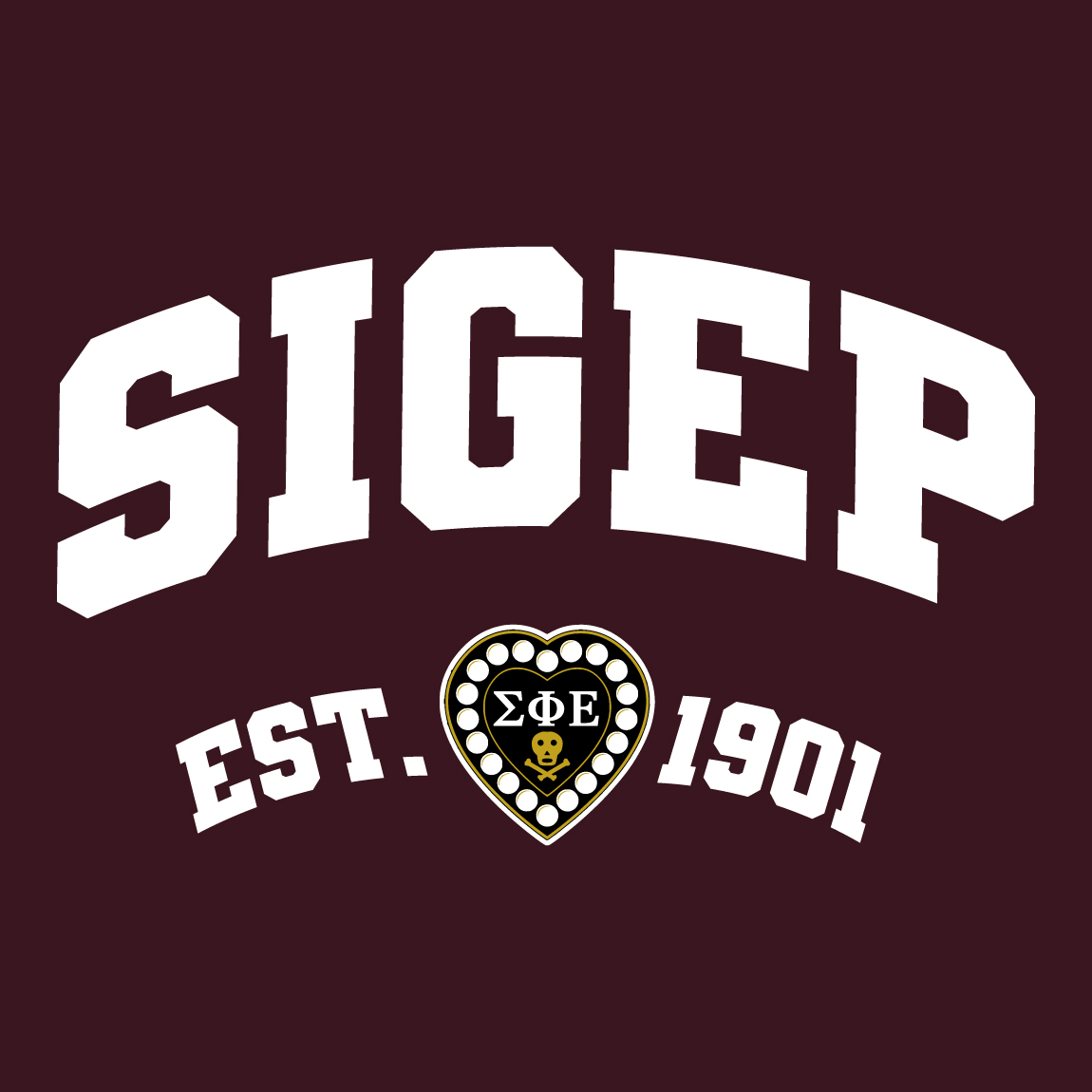 Simple Block Letters And Fraternity Logo PR Hoodie Sigma Phi Epsilon ...