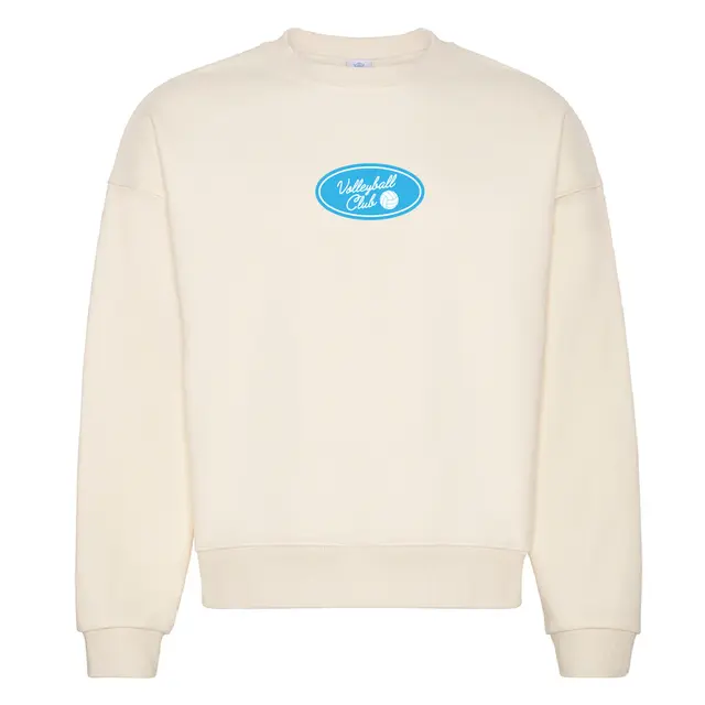 Volleyball Club Oval Logo Illustration PR Crewneck 2