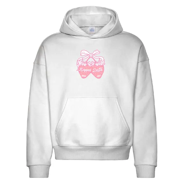Kappa Delta Pink Strawberry Bow PR Hoodie 2