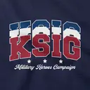Kappa Sigma Patriotic Block Lettering Philanthropy Sweater