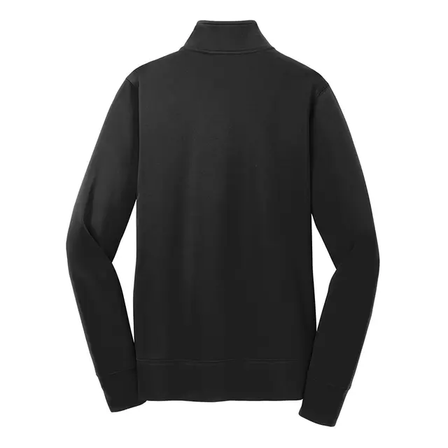 Sport-Tek Women's Sport-Wick® Fleece Full-Zip Jacket Black Back