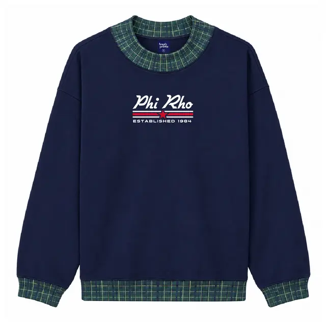 Phi Sigma Rho Script Lettering Star Graphic PR Sweater 2