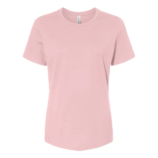 Bella + Canvas Ladies' Relaxed Jersey Short-Sleeve T-Shirt b6400 Pink Front