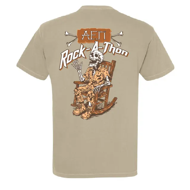 Alpha Epsilon Pi Skeleton Rocking Chair Philanthropy Shirt 2