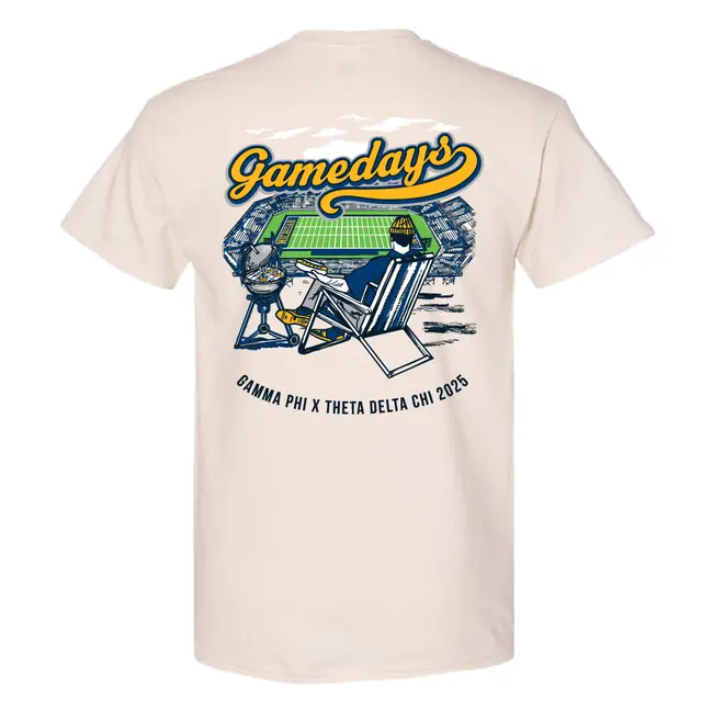 Gamma Phi Beta Retro Stadium Game Day Shirt 2