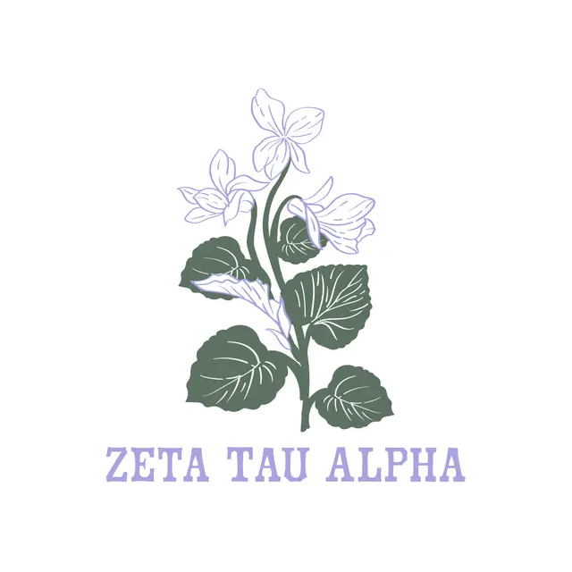 Zeta Tau Alpha Botanical Flowers PR Crewneck