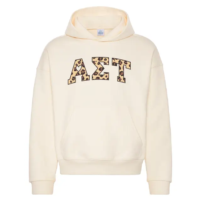 Alpha Sigma Tau Leopard Print PR Hoodie 2