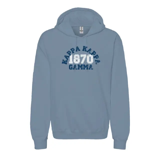 Kappa Kappa Gamma Distressed Text PR Hoodie 2