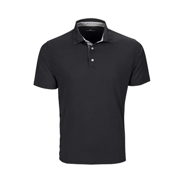 Customizable Vansport Pro Signature Polo 2460 Black Front