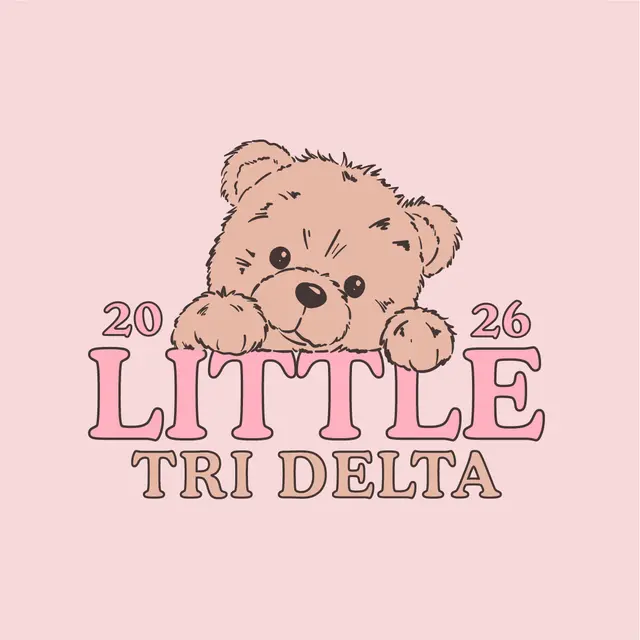 Delta Delta Delta Teddy Bear Big Little Reveal Tank
