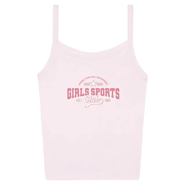 Girls Sports Club Star and Banner PR Tank 2