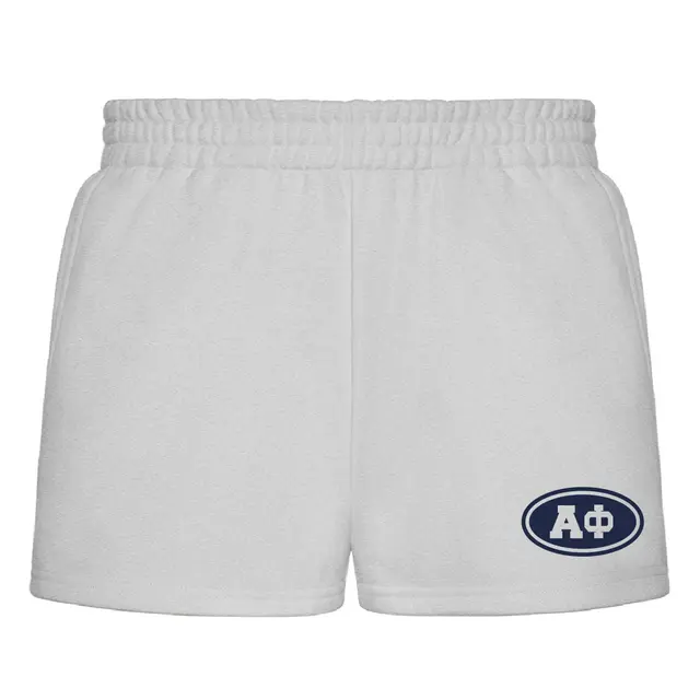 Alpha Phi Bold Lettering Oval PR Shorts 2