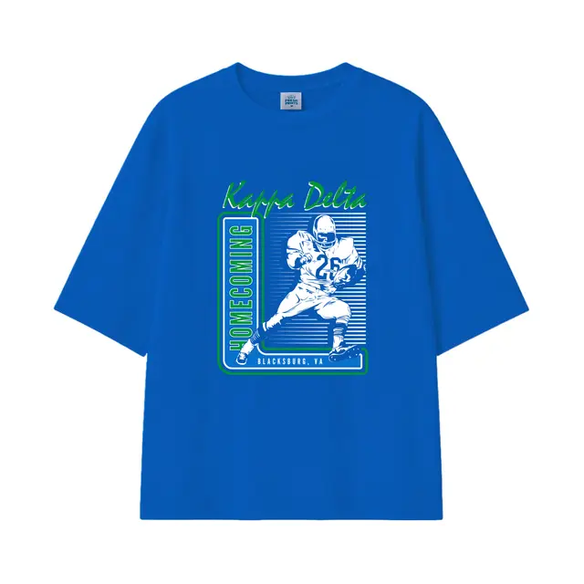 Kappa Delta Football Player Illustration Homecoming Shirt 2