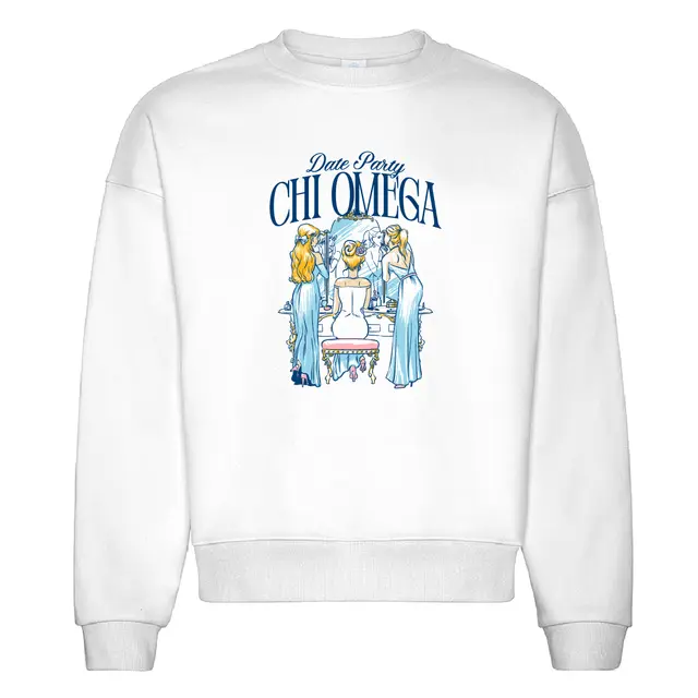 Chi Omega Vanity Mirror Date Party Crewneck 2