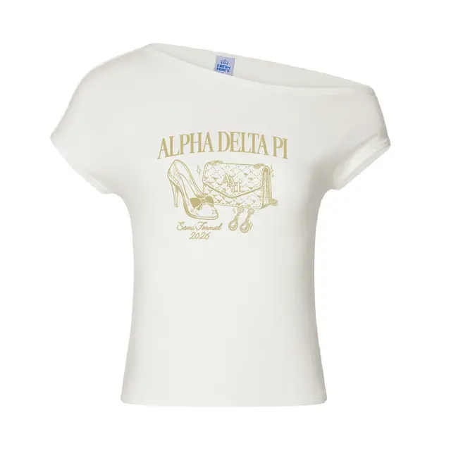 Alpha Delta Pi High Heel Handbag Semi Formal Shirt 2