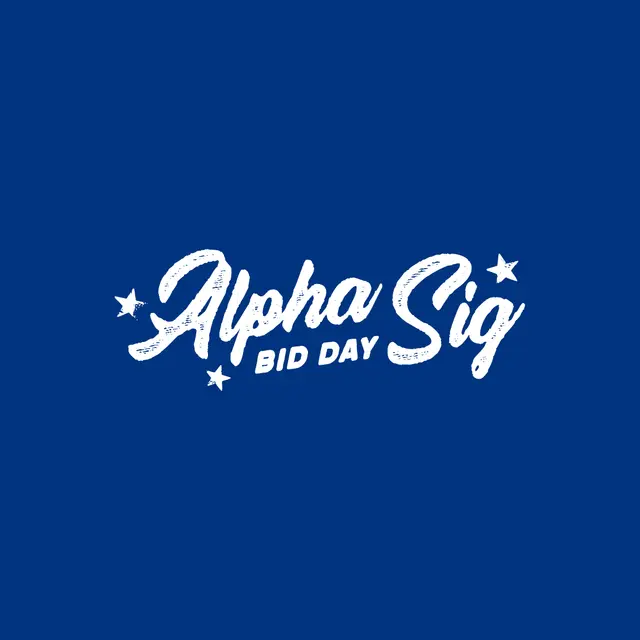 Alpha Sigma Alpha Starry Script Bid Day Tank
