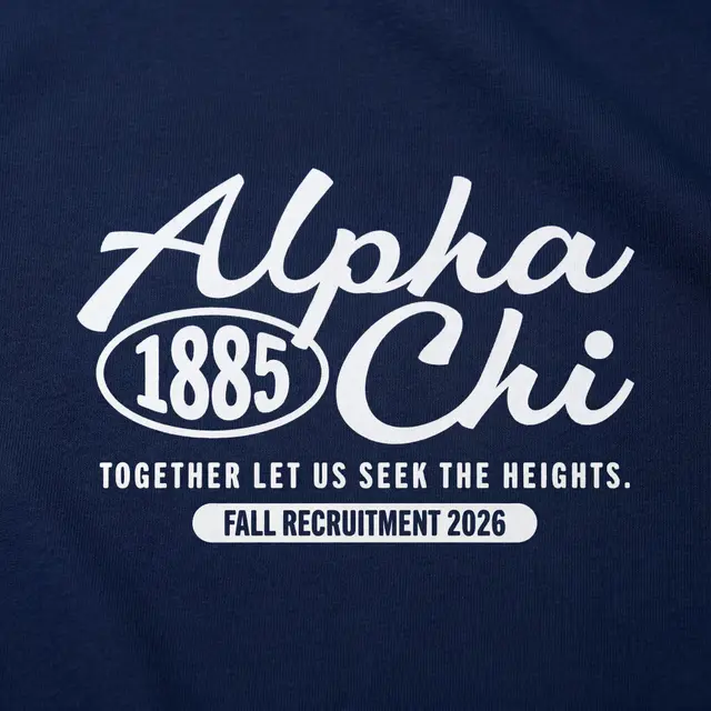 Alpha Chi Omega Flowing Script Rush Shirt
