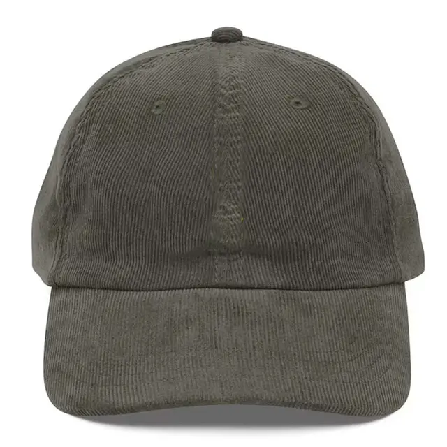 Big Accessories Corduroy Cap ba703 Olive Front