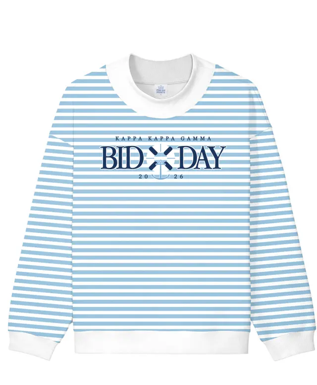 Kappa Kappa Gamma Nautical Life Preserver Bid Day Sweater