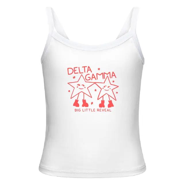 Delta Gamma Smiling Stars Big Little Reveal Tank 2