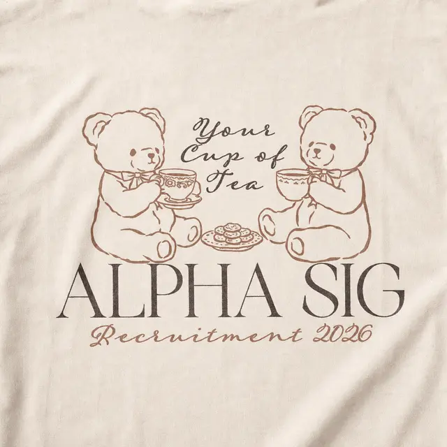Alpha Sigma Alpha Adorable Teddy Bears Rush Tank