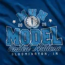Model United Nations Stacked Serif Lettering PR Crewneck