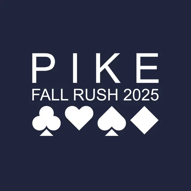 Pi Kappa Alpha Card Suit Text Rush Crewneck